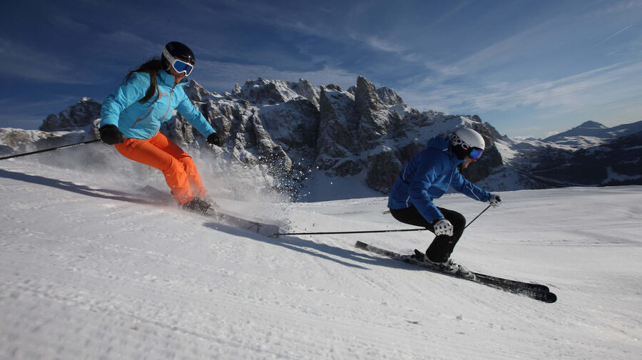 Skiing Dolomites